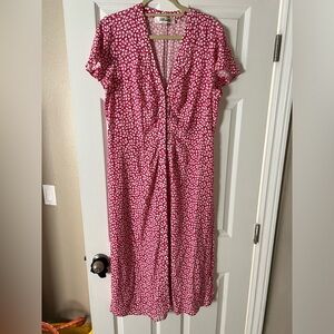 Diane Von Furstenburg pink floral dress